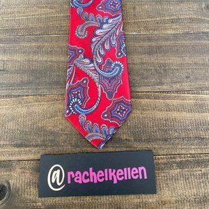 Red And Blue Paisley Tie
